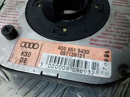 Audi A6 S6 C4 4A Bague collectrice/contacteur tournant airbag (bague SRS) 4D0951543D