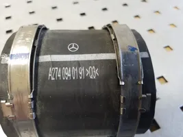 Mercedes-Benz GLC X253 C253 Tube d'admission de tuyau de refroidisseur intermédiaire A2740940191