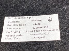 Maserati Ghibli Tavaratilan pohjan tekstiilimatto 6700404330