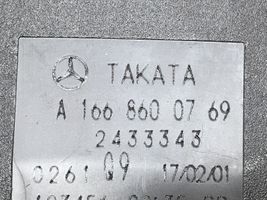 Mercedes-Benz GLE (W166 - C292) Takaistuimen turvavyön solki A1668600769