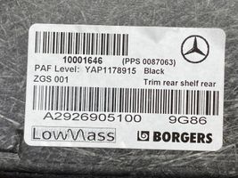 Mercedes-Benz GLE (W166 - C292) Other trunk/boot trim element A2926905100