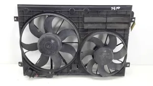 Volkswagen PASSAT B6 Aro de refuerzo del ventilador del radiador 1K0121205C