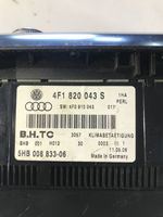 Audi A6 S6 C6 4F Panel klimatyzacji 4F1820043S