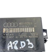 Audi A8 S8 D3 4E Pysäköintitutkan (PCD) ohjainlaite/moduuli 4E0919283B