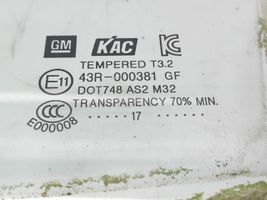 Opel Karl Front door window glass four-door 43R000381