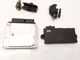 BMW 5 E60 E61 Komputer / Sterownik ECU i komplet kluczy 0281015043