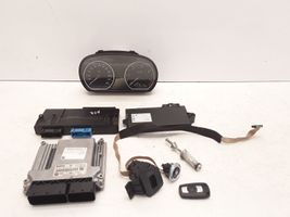 BMW 1 E81 E87 Engine ECU kit and lock set 0281013537