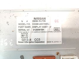 Nissan Almera Tino Monitori/näyttö/pieni näyttö 28090BU706