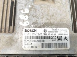 Citroen Berlingo Komputer / Sterownik ECU i komplet kluczy 9663944680