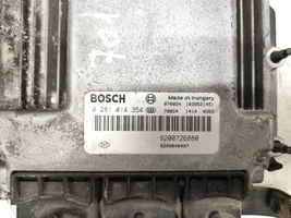 Renault Laguna III Komputer / Sterownik ECU i komplet kluczy 0281014354