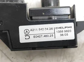 Mercedes-Benz CLS C219 Indicador selector de marchas A2115420426