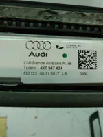 Audi A6 S6 C8 4K Muu kynnyksen/pilarin verhoiluelementti 4K0947424