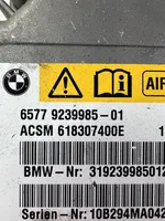 BMW 5 F10 F11 Turvatyynyn ohjainlaite/moduuli 9239985