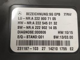 Mercedes-Benz S W222 Rankinio stabdžio valdymo blokas 