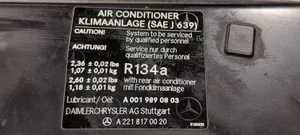 Mercedes-Benz S W221 Radiatorių panelė (televizorius) 