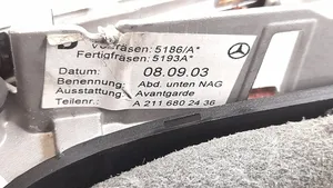 Mercedes-Benz E W211 Vaihdevivun/vaihtajan verhoilu nahka/nuppi 