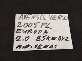 Toyota Avensis Verso Jäähdytysnesteen paisuntasäiliö 