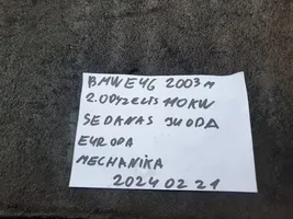 BMW 3 E46 Vakuumo oro talpa 11652247620