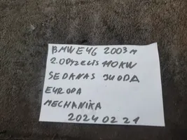 BMW 3 E46 Takavalon polttimon suojan pidike 63218383099