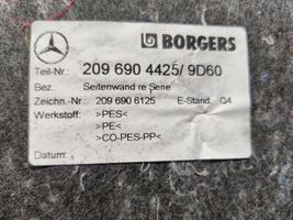 Mercedes-Benz CLK A209 C209 Apatinis, bagažinės šono, apdailos skydas 2096904425