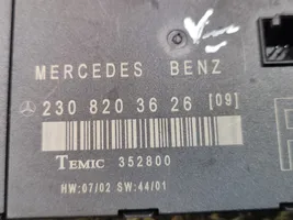 Mercedes-Benz SL AMG R230 Unité de commande module de porte A2308203626