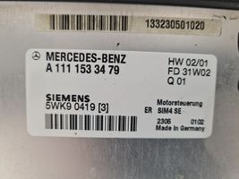 Mercedes-Benz C W203 Calculateur moteur ECU A1111533479