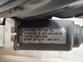 BMW 5 E39 Mécanisme lève-vitre de porte arrière avec moteur 67628360511