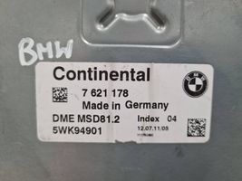 BMW 3 E90 E91 Moottorin ohjainlaite/moduuli 7621178