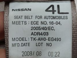 Nissan Murano Z51 Pas bezpieczeństwa fotela tylnego TKAH0EG490