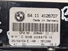 BMW 3 E46 Ilmastoinnin ohjainlaite 64114126707