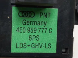 Audi A8 S8 D3 4E Istuimen säädön kytkin 4E0959777C