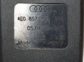 Audi A8 S8 D3 4E Boucle de ceinture de sécurité avant 4E0857756