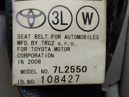 Toyota Corolla Verso E121 Saugos diržas trečios eilės 7L2550