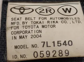 Toyota Corolla Verso E121 Ceinture de sécurité arrière 7L1540