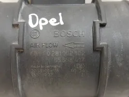 Opel Meriva A Mass air flow meter 55558417