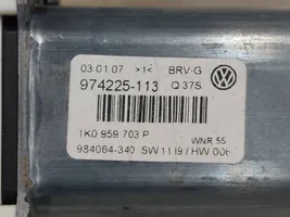 Volkswagen PASSAT B6 Silniczek podnoszenia szyby drzwi tylnych 1K0959703P