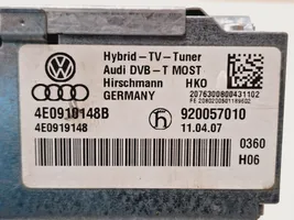 Audi A8 S8 D3 4E Module de contrôle vidéo 4E0910148B