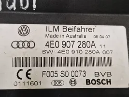 Audi A8 S8 D3 4E Inne komputery / moduły / sterowniki 4E0907280A