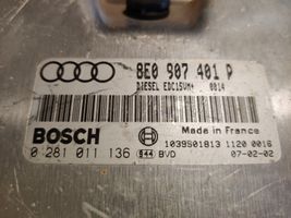 Audi A6 S6 C5 4B Moottorin ohjainlaite/moduuli 8E0907401P