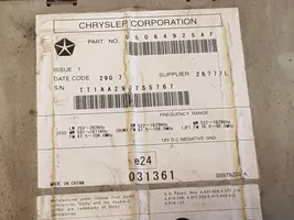 Chrysler Voyager Unidad delantera de radio/CD/DVD/GPS 5064925AF