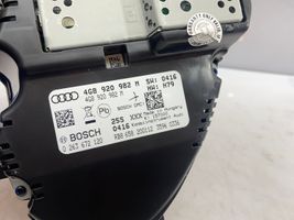 Audi A6 C7 Compteur de vitesse tableau de bord 4G8920982M