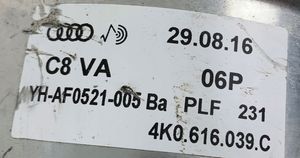 Audi A6 S6 C8 4K Ammortizzatore anteriore a sospensione pneumatica 4K0616039C