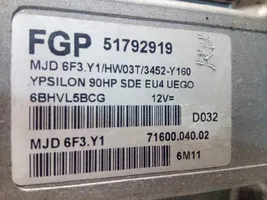 Lancia Ypsilon Sterownik / Moduł ECU 51792919