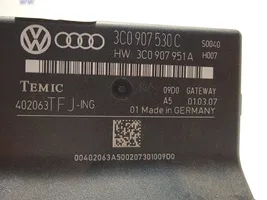 Volkswagen Passat Alltrack Oven keskuslukituksen ohjausyksikön moduuli 3C0907530C
