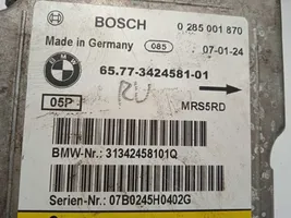 BMW X3 E83 Oro pagalvių valdymo blokas 65773424581