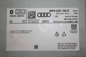 Audi A4 S4 B9 Radio/CD/DVD/GPS-pääyksikkö 8W0035193E