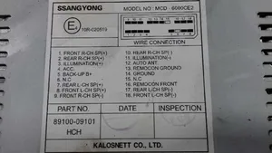 SsangYong Actyon Hi-Fi-äänentoistojärjestelmä 8910009101