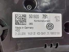 Volkswagen Golf SportWagen Compteur de vitesse tableau de bord 5G1920751