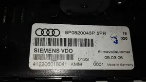 Audi A3 S3 8P Ilmastoinnin ohjainlaite 8P0820043P
