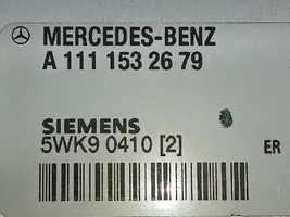 Mercedes-Benz CLK AMG A208 C208 Unité de commande, module ECU de moteur A1111532679
